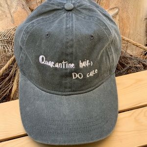 Quarantine hair, Do care 100% cotton dad cap. OSFA